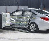 2012 Hyundai Sonata IIHS Side Impact Crash Test Picture